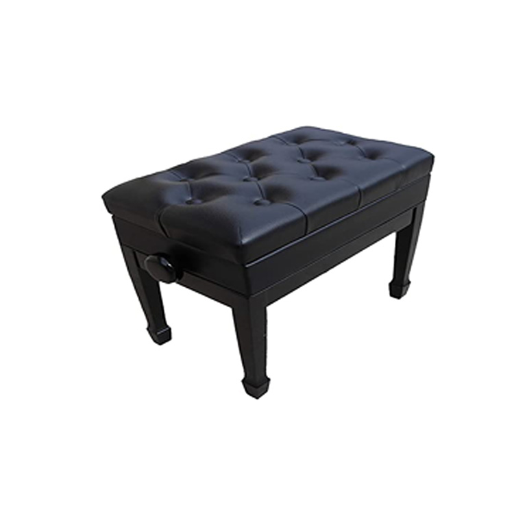 BANCA P/ PIANO DE COLA MADERA NEGRA AJUST 61 x 38 SILVERTONE SLBC009