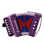 ACORDEON INFANTIL BOTONES MORADO 7BTS 2BS FARINELLI ACIFMON