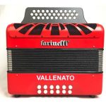 ACORDEON BOTONES BEA ROJO CON 5 VOCES FARINELLI PREMIUM 3012SIRHG