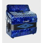 ACORDEON BOTONES SOL AZUL 3412 3 REGS FARINELLI 3412A