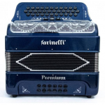 ACORDEON DIATONICO FA AZUL 3 REGS FARINELLI PREMIUM 3412FAAHG