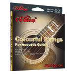 JUEGO DE CUERDAS P/GUIT ACUSTICA COLORES T/SL ALICE AW435C-SL