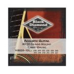 JUEGO DE CUERDAS P/GUIT 12 CDAS .10/.49 BRONCE BLACK DIAMOND BD-N8020-12L