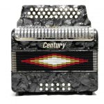 ACORDEON BOTONES SOL GRIS PARRILLA METAL 3012 CENTURY C3012GP