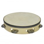 PANDERO DE MADERA 20cm/8" C/PARCHE COPACABANA 1 HILERA RIN CPPN005