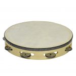 PANDERO DE MADERA 25cm/10" C/PARCHE COPACABANA 1 HILERA RIN CPPN006