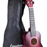 UKULELE SOPRANO ROJO SOMBREADO C/FUNDA COPACABANA CPUK057