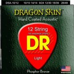 JUEGO DE CUERDAS P/GUIT ACUST 12 CDAS 10/48 DRAGON SKIN DR DSA-10/12