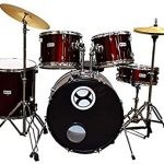 BATERIA PROFESIONAL NEGRA AROS Y HERRAJES CROMADOS EXTREME EXBT037