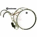 TAMBORA DE MARCHA BLANCA 26X12 8 LUGS C/ ARNES EXTREME EXTM005