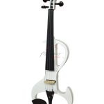 VIOLIN ELECTRICO 4/4 MAPLE BLANCO CLAV-BARB-CORD-DIAP EBANO MVEP002