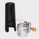 ABRAZADERA P/SAX ALTO PLATINUM COLOR PLATA ROVNER C/TAPA P-1RL