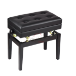 BANCA P/ PIANO MADERA NEGRA CAJON ALT AJUST 72x34 SILVERTONE SLBC002