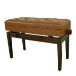 BANCA P/ PIANO MADERA NOGAL CAJON AJUST 72x34 SILVERTONE SLBC003