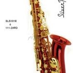 SAXOFON ALTO Eb ROJO LLAVES DORADAS SILVERTONE SLSX018