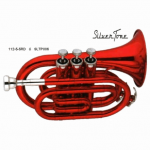 TROMPETA POCKET SIb ROJA SILVERTONE SLTP006