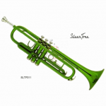 TROMPETA SIb VERDE DOBLE LLAVE 3GN SILVERTONE SLTP011