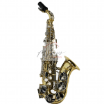 SAXOFON SOPRANO CURVO Bb COMBINADO LAC-NIQ 310L/N CENTURY CNSX002