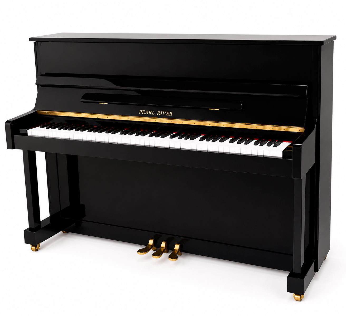 PIANO VERTICAL NEGRO C/BANCA PEARL RIVER