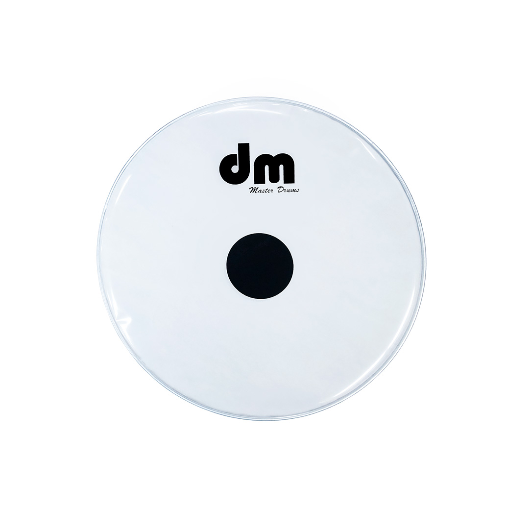 PARCHE P/ TOM 16″ TRANSPARENTE CENTRO NEGRO DM